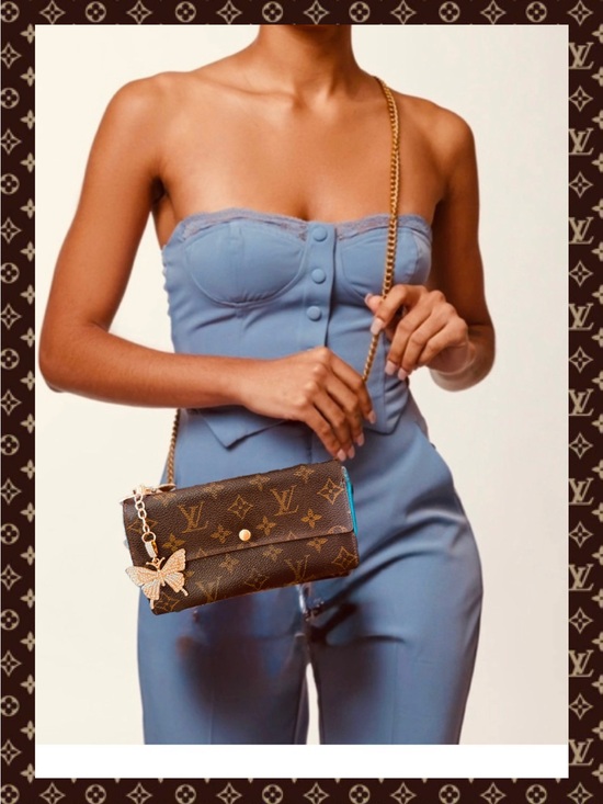 Louis Vuitton Handbags - Louis Vuitton monogram sarah wallet, converted Crossbody vintage